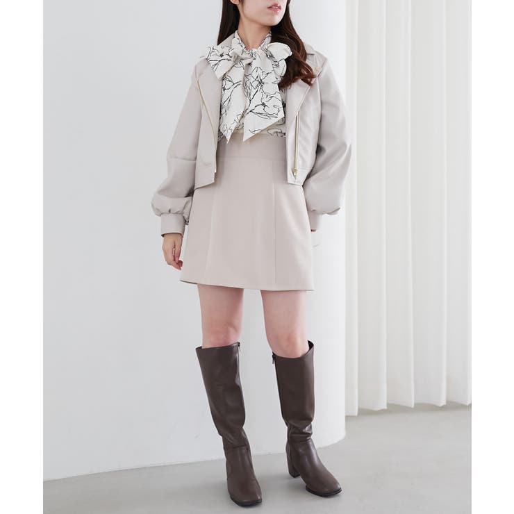 ハイウエストプレーンミニスカート | MAJESTIC LEGON  | 詳細画像17 