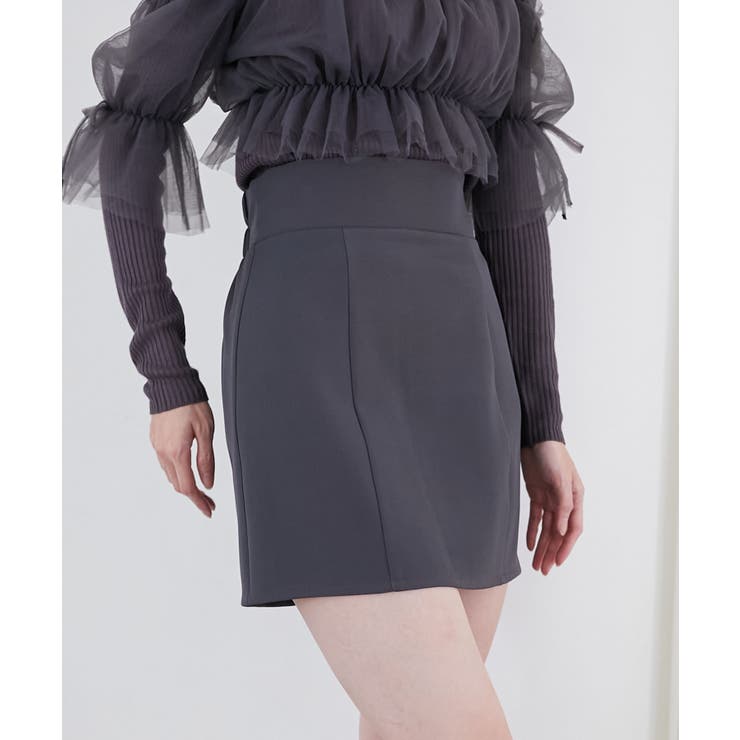 ハイウエストプレーンミニスカート | MAJESTIC LEGON  | 詳細画像7 