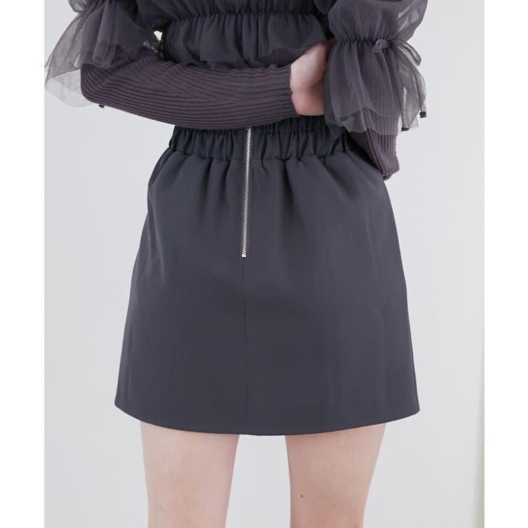 ハイウエストプレーンミニスカート | MAJESTIC LEGON  | 詳細画像9 