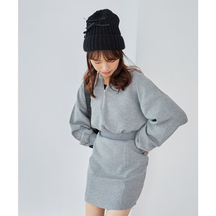 ZIPフーディーミニワンピ[品番：CTYW0003879]｜MAJESTIC LEGON