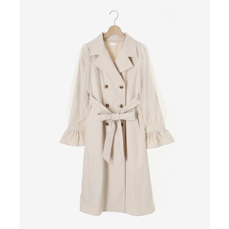 チュールレイヤードトレンチコート | MAJESTIC LEGON  | 詳細画像20 