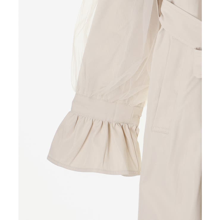 チュールレイヤードトレンチコート | MAJESTIC LEGON  | 詳細画像24 