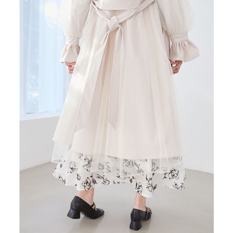 チュールレイヤードトレンチコート | MAJESTIC LEGON  | 詳細画像9 