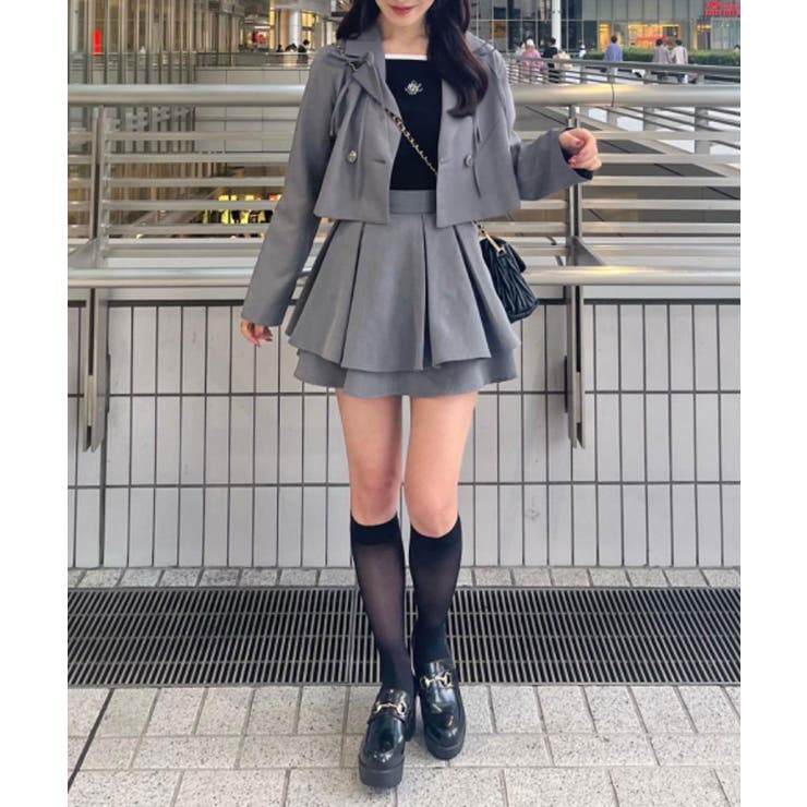 リボンディティールショートジャケット[品番：CTYW0003866]｜MAJESTIC