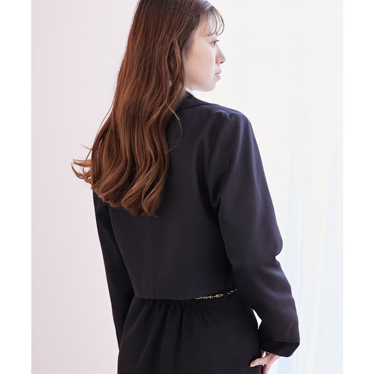 リボンディティールショートジャケット[品番：CTYW0003866]｜MAJESTIC