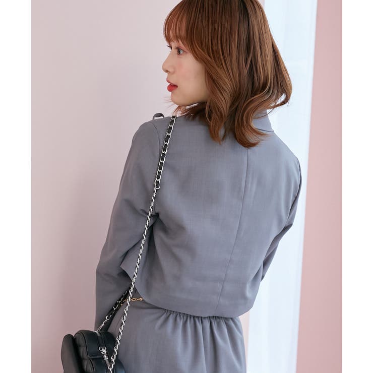 リボンディティールショートジャケット[品番：CTYW0003866]｜MAJESTIC