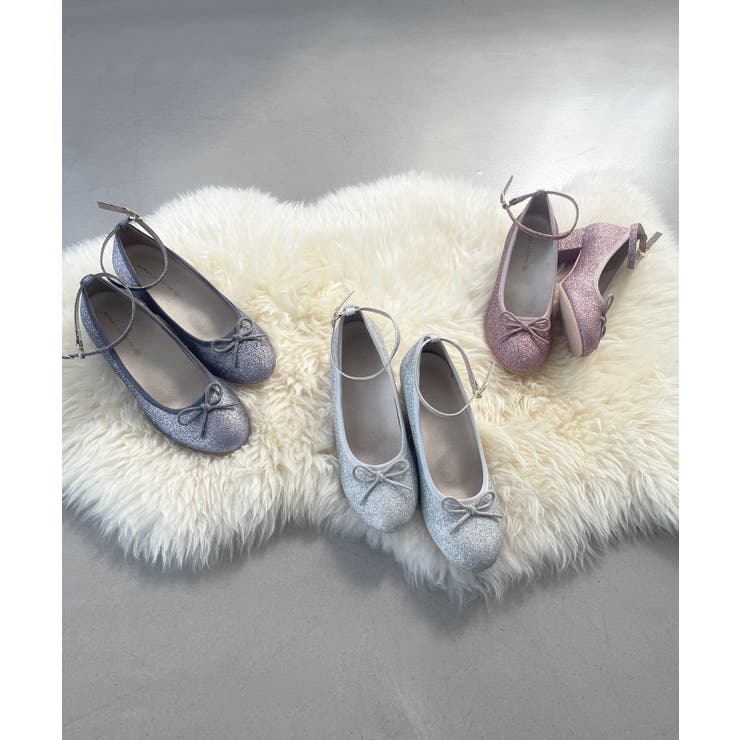 ピンク | ラメリボンパンプス | MAJESTIC LEGON 