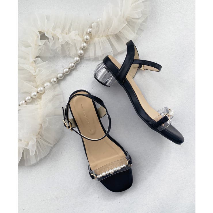 ブラック | クリアパールサンダル | MAJESTIC LEGON 