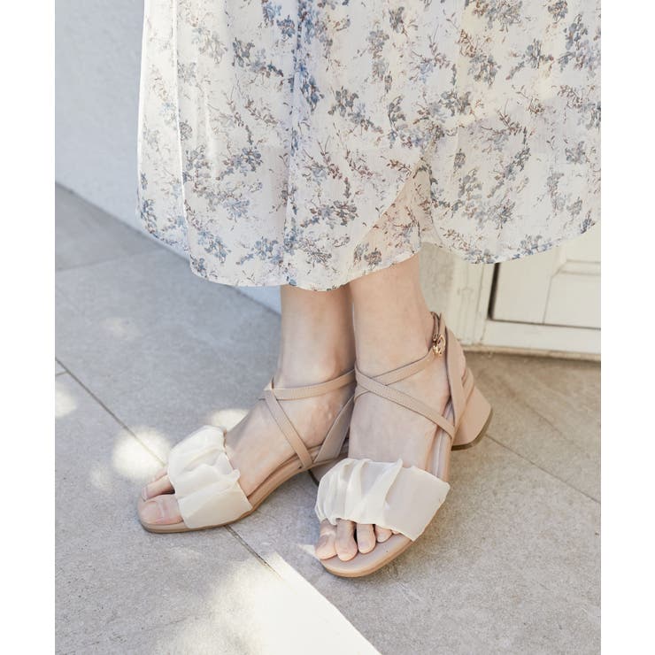 【直営・関税送料込】Cleo Bijoux サンダル Fashion Letter サンダル 日本製アンクルベルト厚底ウェッジ