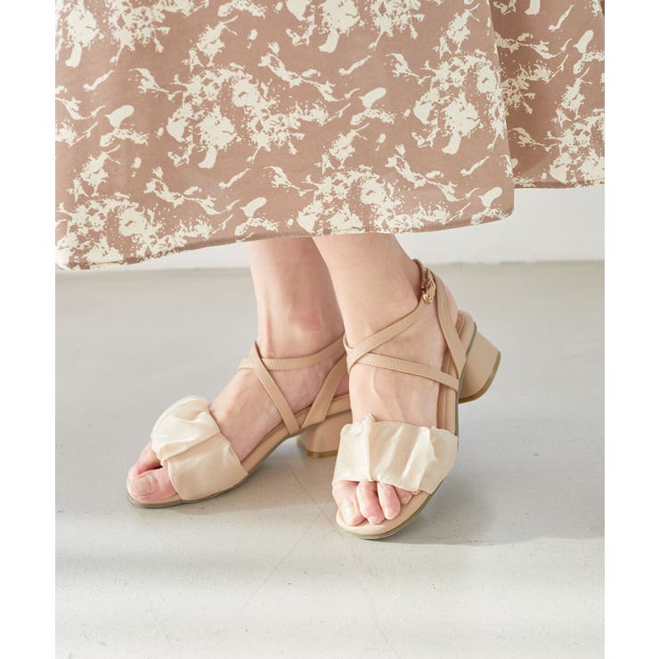 シアーギャザーサンダル[品番：CTYW0003992]｜MAJESTIC LEGON