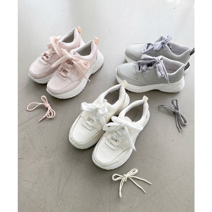厚底2WAYリボンスニーカー[品番：CTYW0003792]｜MAJESTIC LEGON