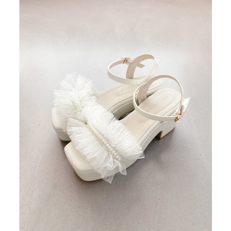 チュール×パール厚底サンダル | MAJESTIC LEGON  | 詳細画像16 