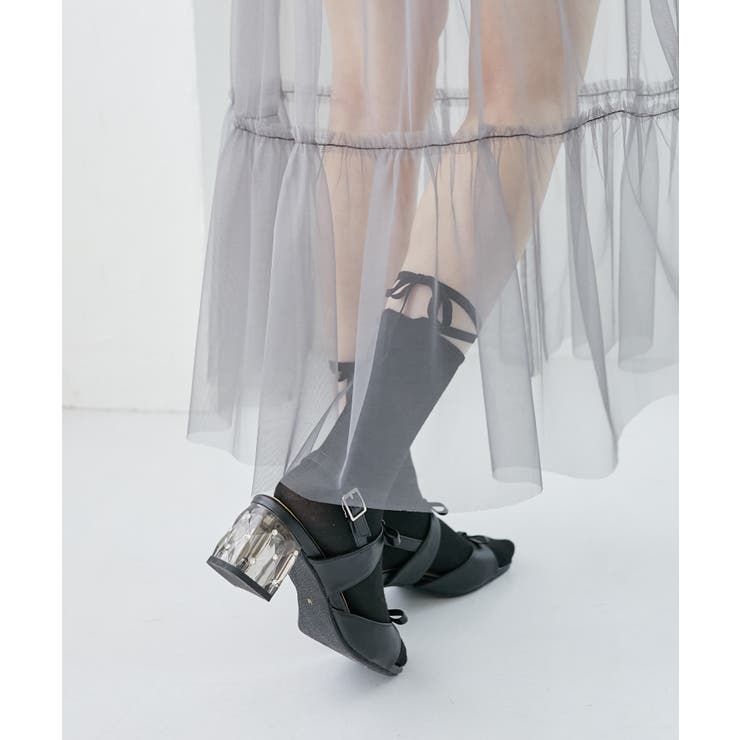 クリアビジューヒールリボンサンダル | MAJESTIC LEGON  | 詳細画像24 