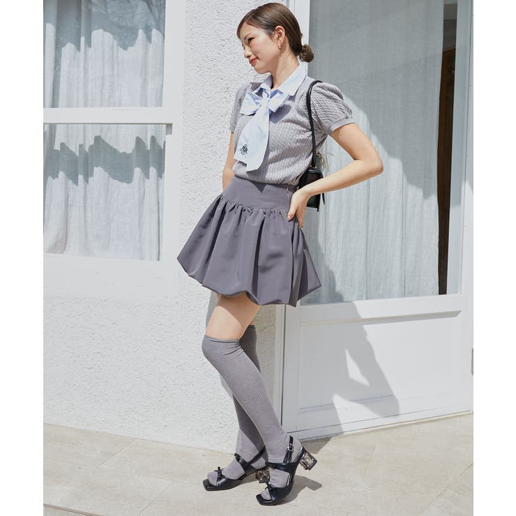 クリアビジューヒールリボンサンダル | MAJESTIC LEGON  | 詳細画像3 