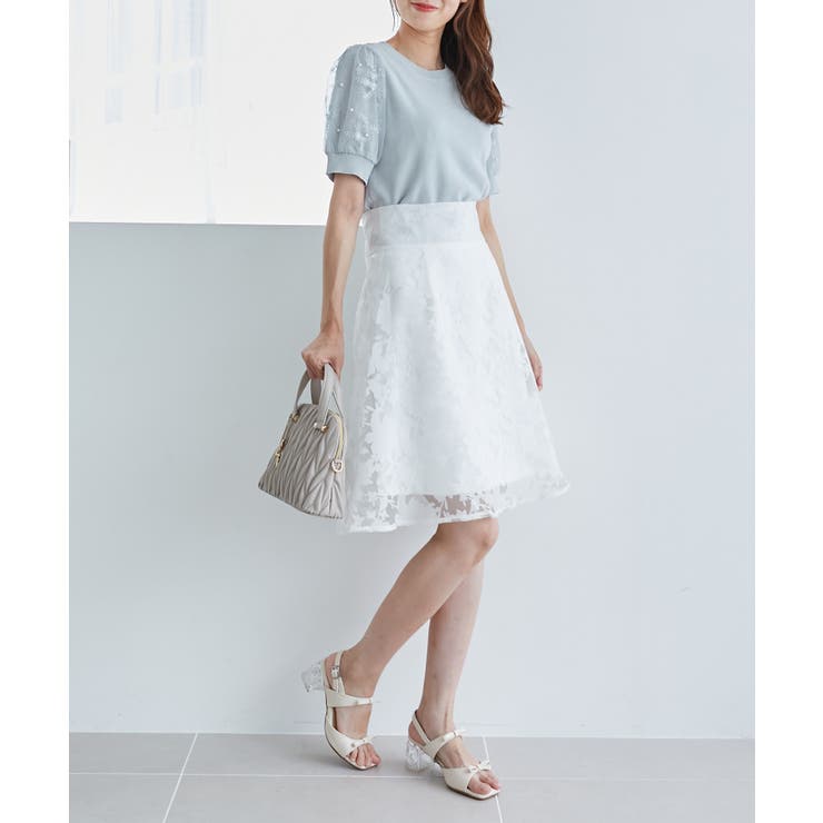 クリアビジューヒールリボンサンダル | MAJESTIC LEGON  | 詳細画像7 