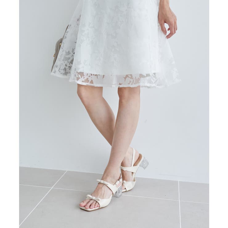 クリアビジューヒールリボンサンダル | MAJESTIC LEGON  | 詳細画像8 