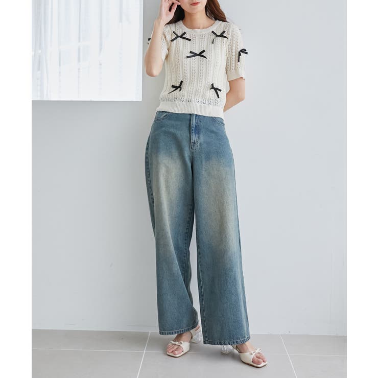 クリアビジューヒールリボンサンダル | MAJESTIC LEGON  | 詳細画像9 