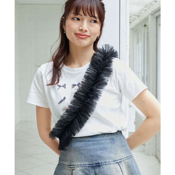 プチリボンネコＴシャツ | MAJESTIC LEGON  | 詳細画像10 