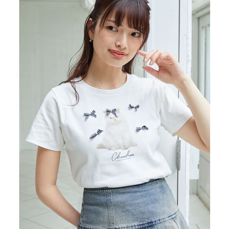 プチリボンネコＴシャツ | MAJESTIC LEGON  | 詳細画像11 