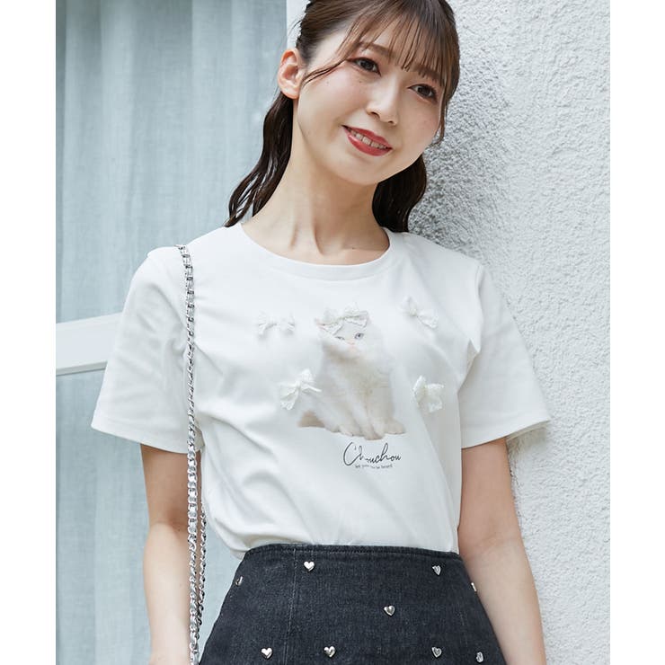 プチリボンネコＴシャツ | MAJESTIC LEGON  | 詳細画像21 