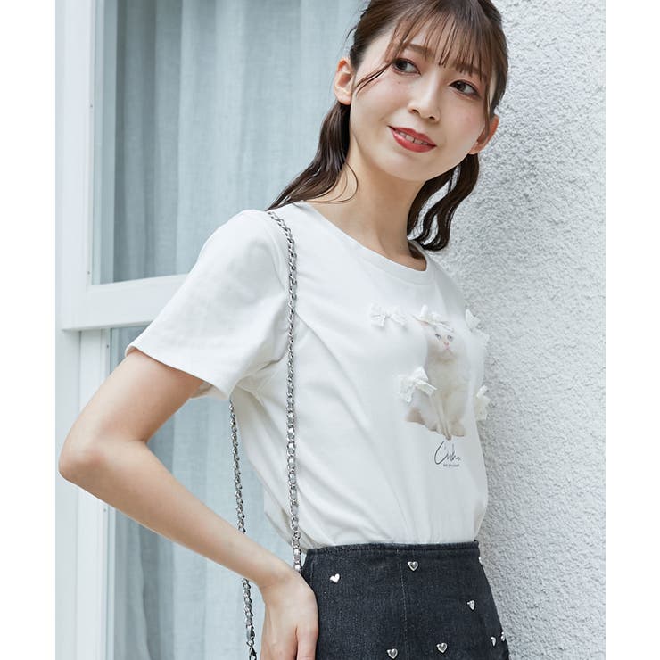 プチリボンネコＴシャツ | MAJESTIC LEGON  | 詳細画像22 