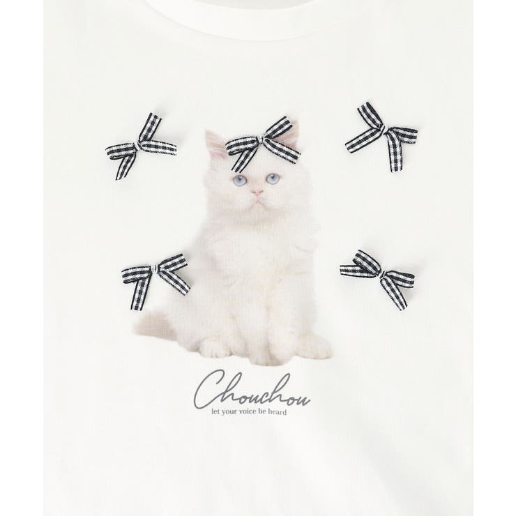 プチリボンネコＴシャツ | MAJESTIC LEGON  | 詳細画像28 