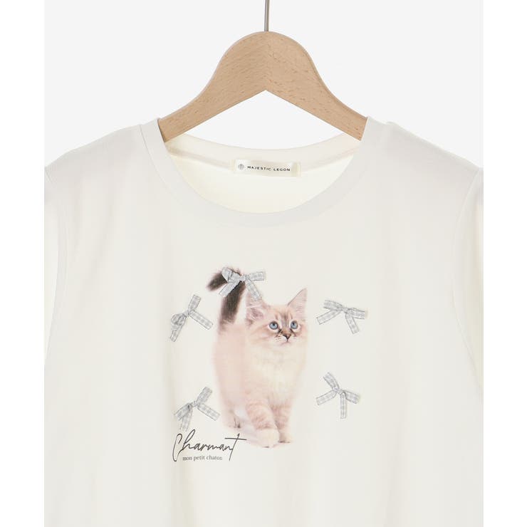 プチリボンネコＴシャツ | MAJESTIC LEGON  | 詳細画像33 