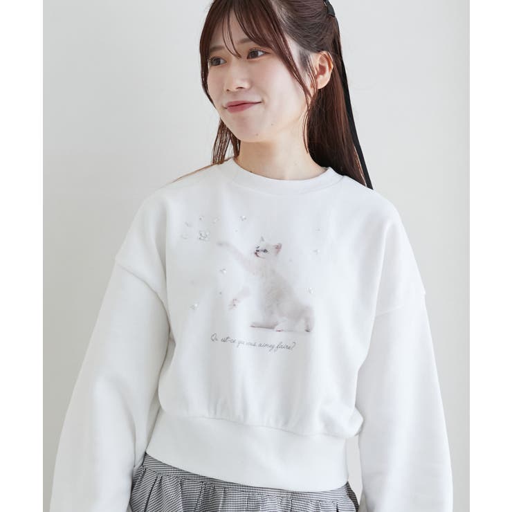 Fluffy catスウェット[品番：CTYW0004217]｜MAJESTIC LEGON 