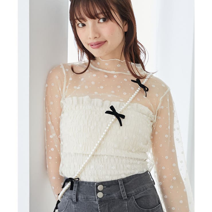 トップス ten ニュアンスシアータートルトップス[品番：CTYW0004191]｜MAJESTIC