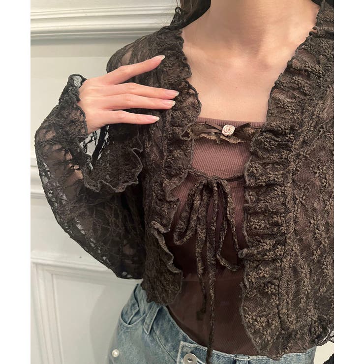 レースカーデ×リボンインナーセット | MAJESTIC LEGON  | 詳細画像34 