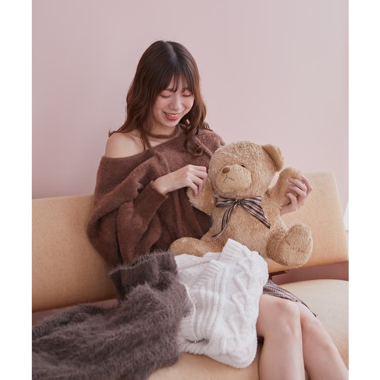 ∞チョーカーセットシャギーニット | MAJESTIC LEGON  | 詳細画像11 