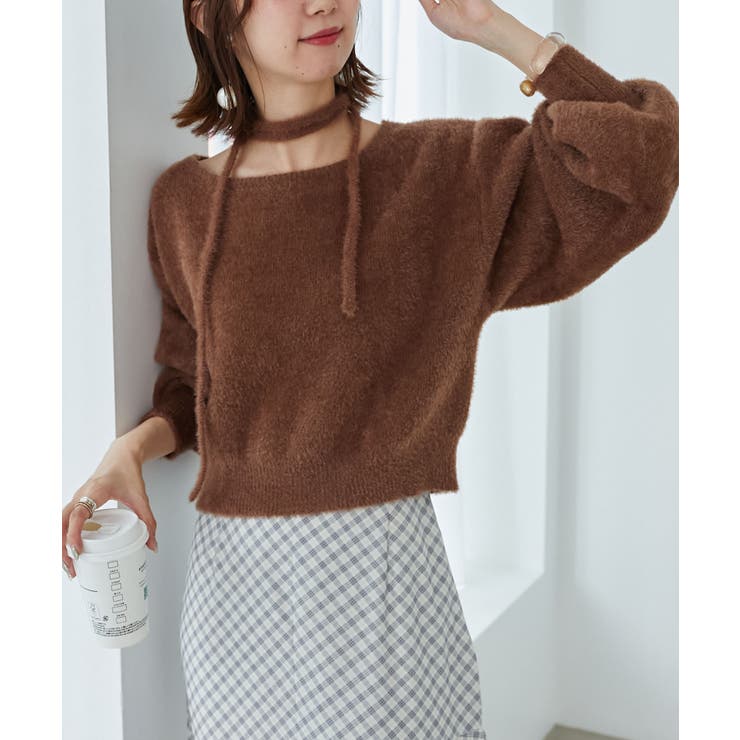 ∞チョーカーセットシャギーニット | MAJESTIC LEGON  | 詳細画像18 