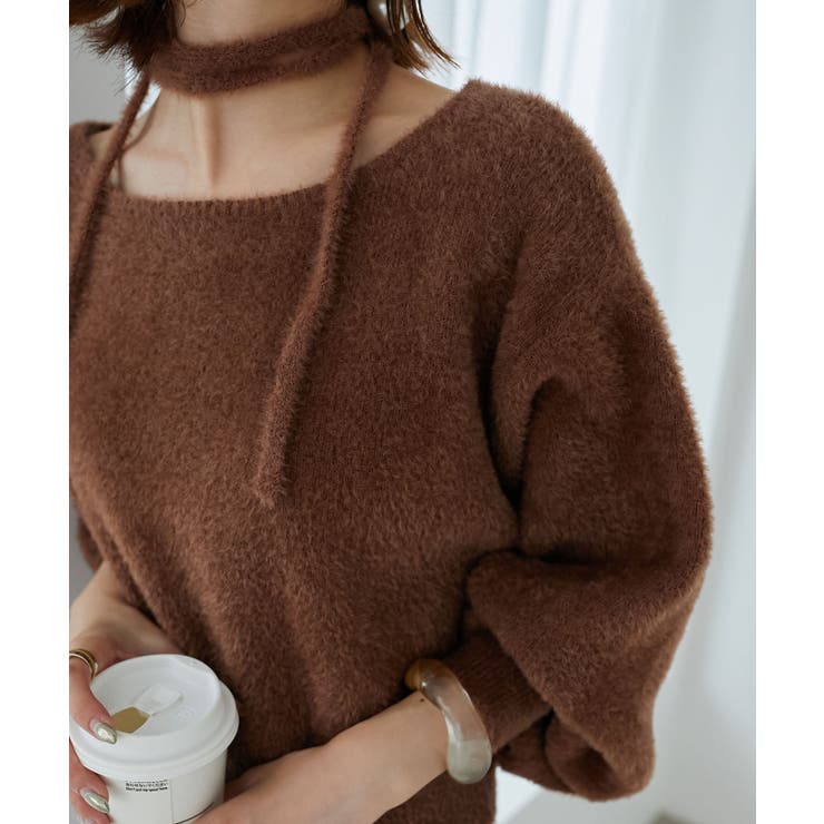 ∞チョーカーセットシャギーニット | MAJESTIC LEGON  | 詳細画像21 