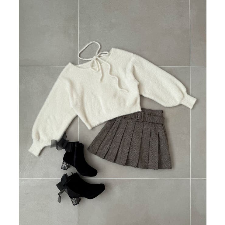 ∞チョーカーセットシャギーニット | MAJESTIC LEGON  | 詳細画像29 