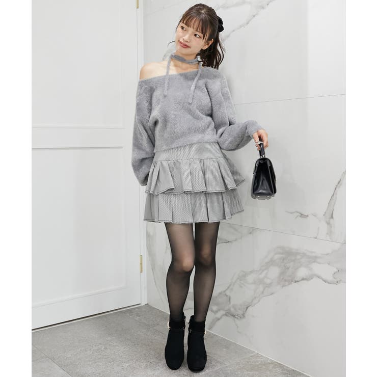 ∞チョーカーセットシャギーニット | MAJESTIC LEGON  | 詳細画像30 