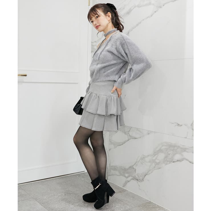 ∞チョーカーセットシャギーニット | MAJESTIC LEGON  | 詳細画像32 