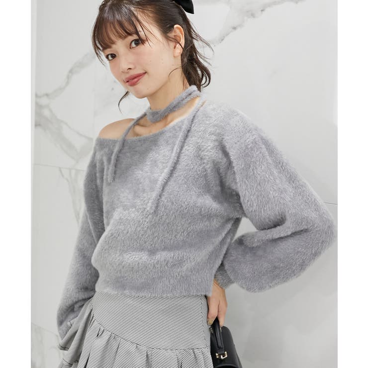 ∞チョーカーセットシャギーニット | MAJESTIC LEGON  | 詳細画像35 