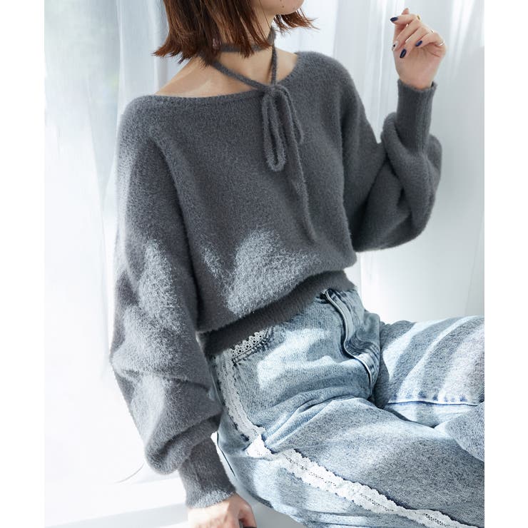 ∞チョーカーセットシャギーニット | MAJESTIC LEGON  | 詳細画像4 