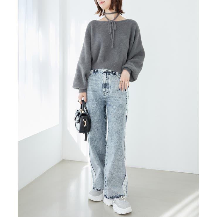 ∞チョーカーセットシャギーニット | MAJESTIC LEGON  | 詳細画像7 