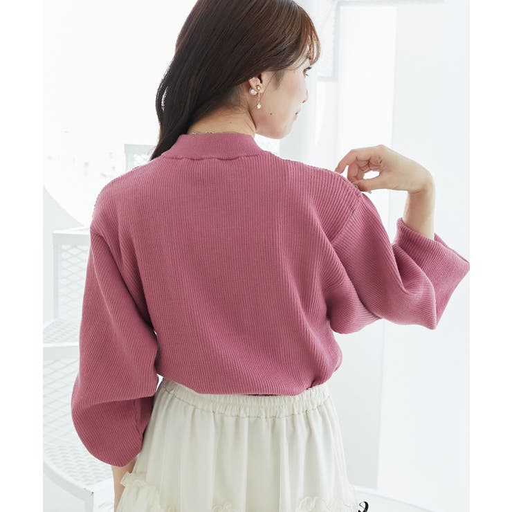 ボリュームスリーブニット | MAJESTIC LEGON  | 詳細画像12 