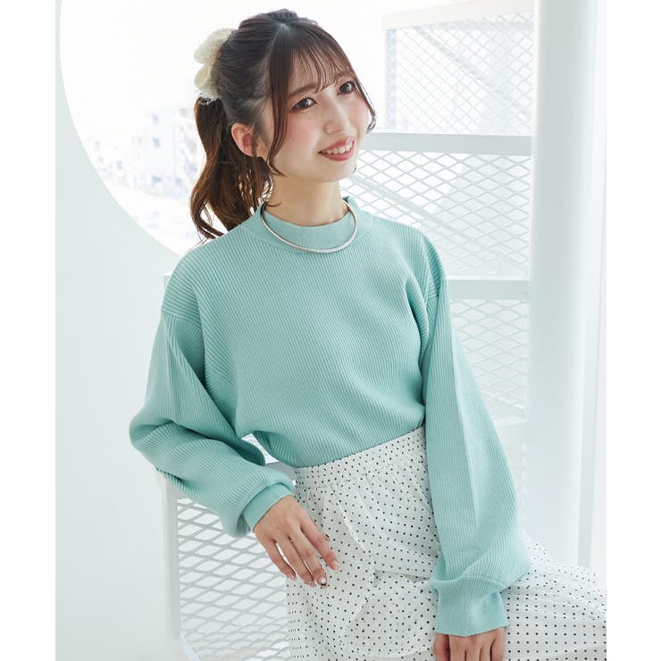 ミント | ボリュームスリーブニット | MAJESTIC LEGON 