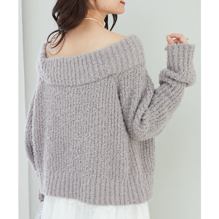 ◎レースリボンオフショルニット | MAJESTIC LEGON  | 詳細画像24 