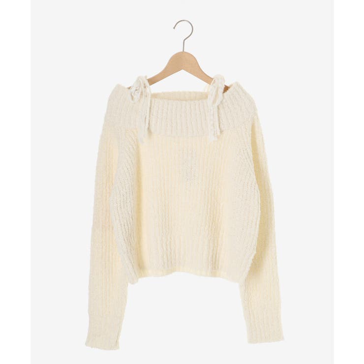 ◎レースリボンオフショルニット | MAJESTIC LEGON  | 詳細画像26 