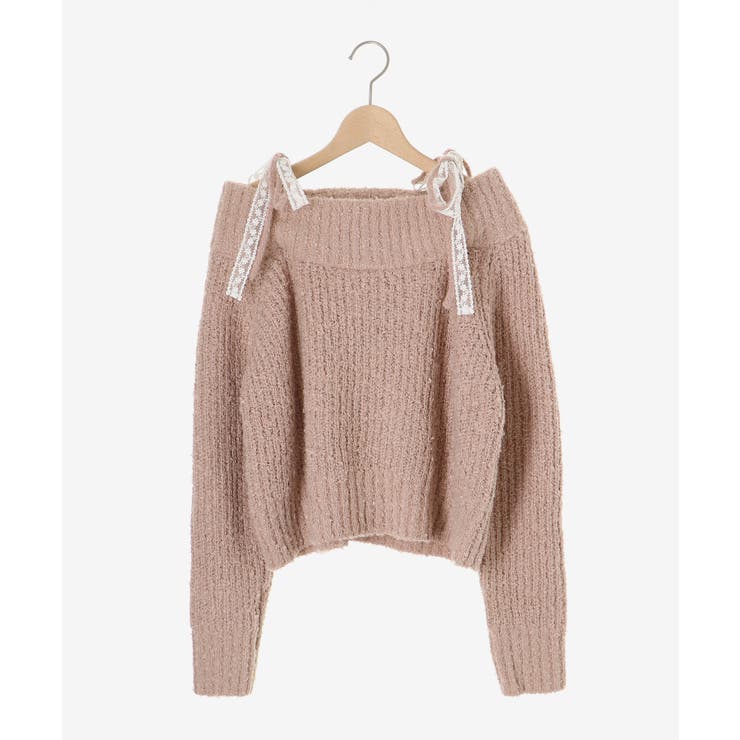 ◎レースリボンオフショルニット | MAJESTIC LEGON  | 詳細画像27 