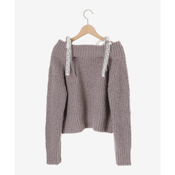 ◎レースリボンオフショルニット | MAJESTIC LEGON  | 詳細画像29 