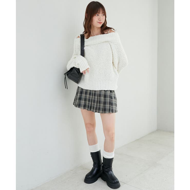 ◎レースリボンオフショルニット | MAJESTIC LEGON  | 詳細画像3 