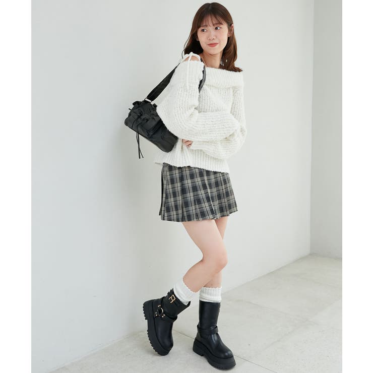 ◎レースリボンオフショルニット | MAJESTIC LEGON  | 詳細画像4 