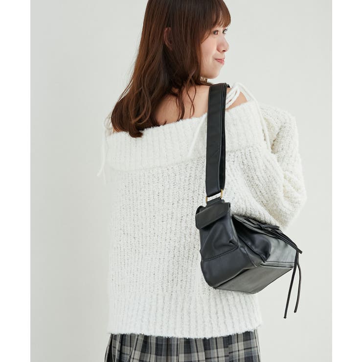 ◎レースリボンオフショルニット | MAJESTIC LEGON  | 詳細画像9 