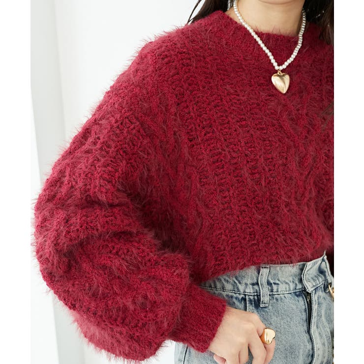 ふわふわケーブルニット[品番：CTYW0004413]｜MAJESTIC LEGON