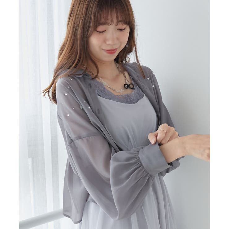 iscoalarcon マルジェラ　フリル付きシースルーシャツ　36 キラキラバックフリルシアーシャツ[品番：CTYW0004137]｜MAJESTIC